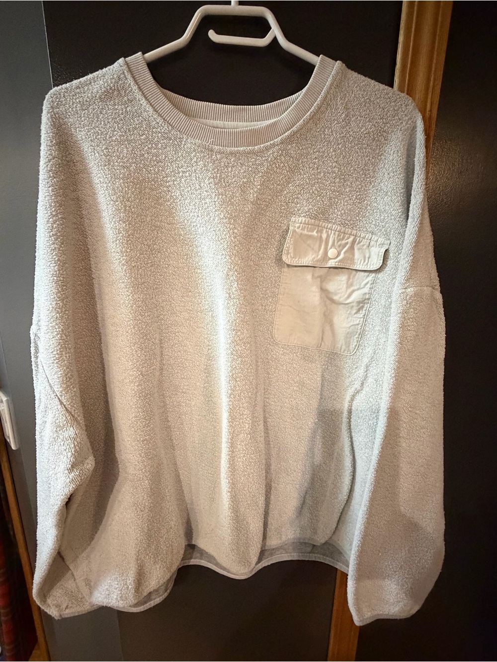 ROOTS Cozy Oversized Women's Cream Pocket Sweater